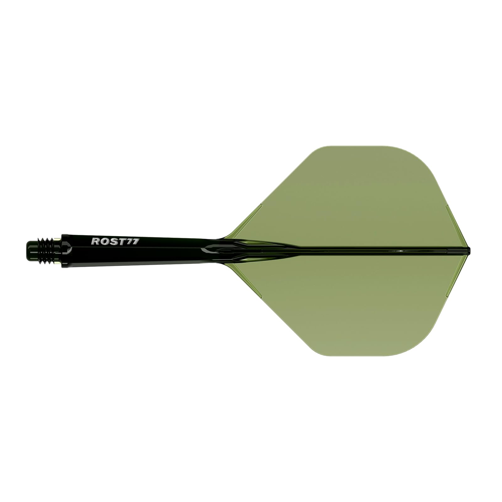 

CUESOUL ROST 77 Transparent Integrated Flight Big Standard Set Clear Dark Green Flight White Logo M Size 3-Piece (CS-77-DB5T-M)