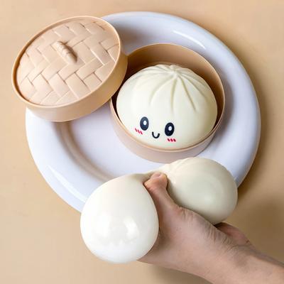 Bao Blanc au Porc Char Siu Boules Anti-Stress Squishy Relaxant Soulager l'Anxiété Antistress Améliorer le Bonheur Réutilisable Rebondissant Presser