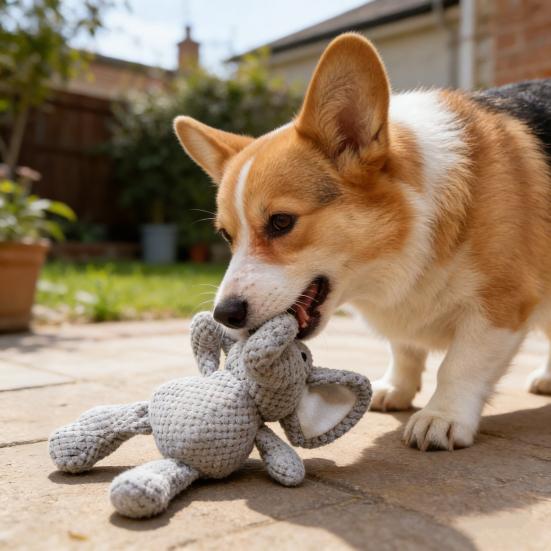 Jucărie de pluș pentru câini Interactivă Scârțâitoare Animal de pluș Jucărie Moale Rățușcă Iepure Măgar Câine Jucărie de ros pentru Rozătoare Puternice Câini Mici Medii Mari Iubitori de Aducere