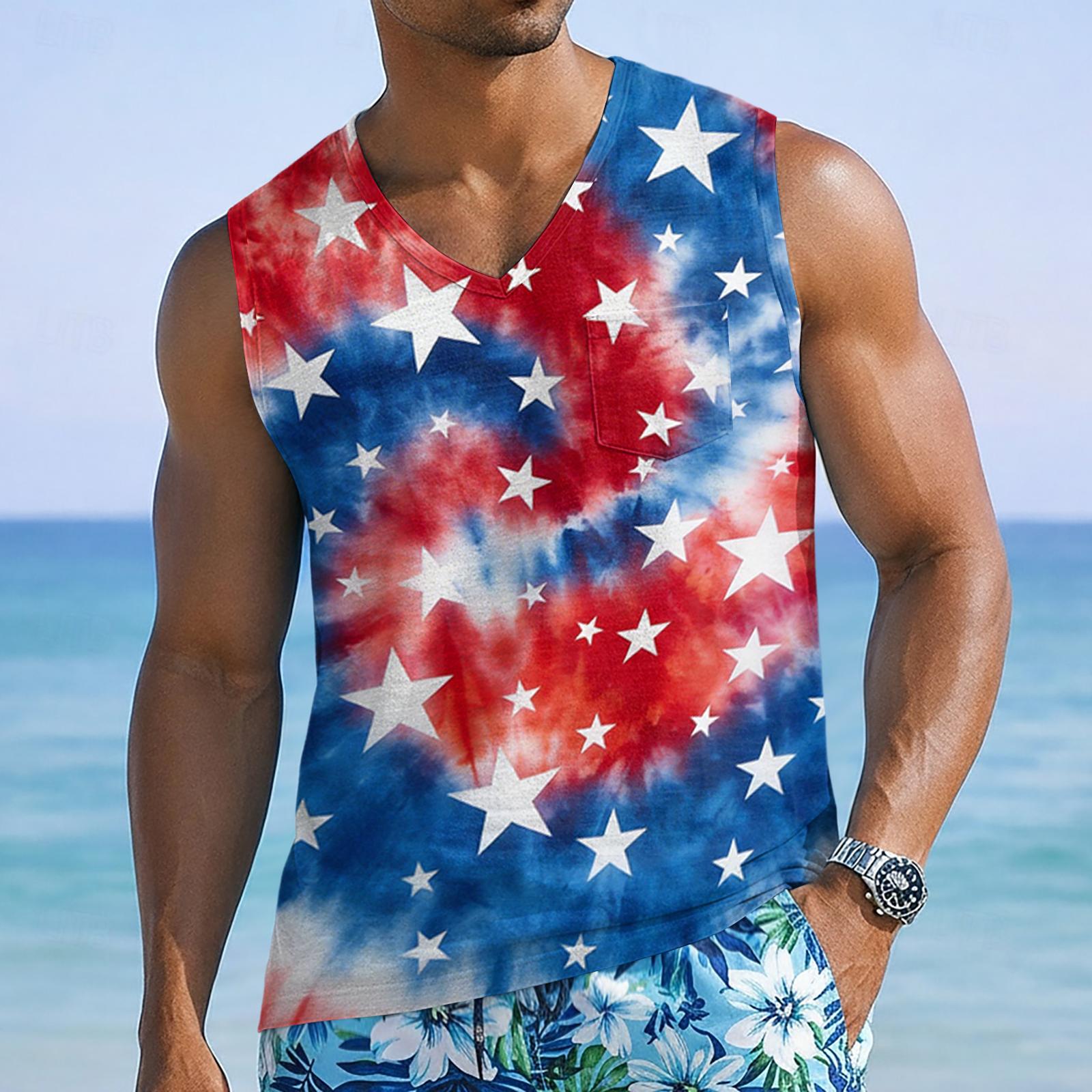 Мужская повседневная майка без рукавов с круглым вырезом L