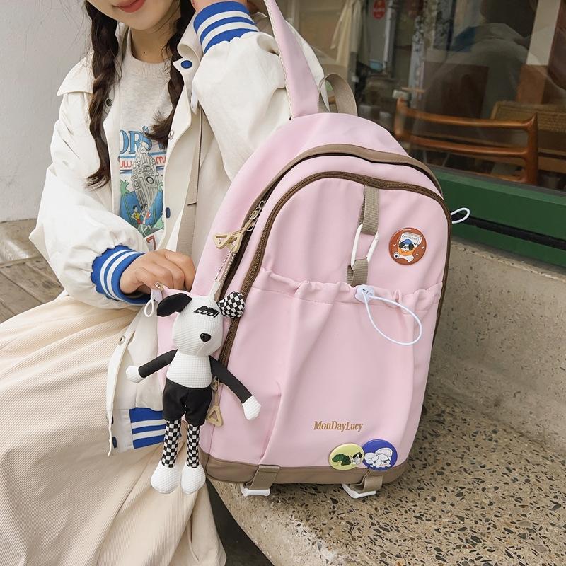 Japanese Niche Design Original High School Student Schoolbag Female Simple Junior High School Student Backpack Large Capacity Backpack