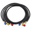 Black High-Pressure Refrigerant Hose R410A Filler Tube Explosion-Proof AC Charging Hose for Home Air Conditioner 800-4000 PSI