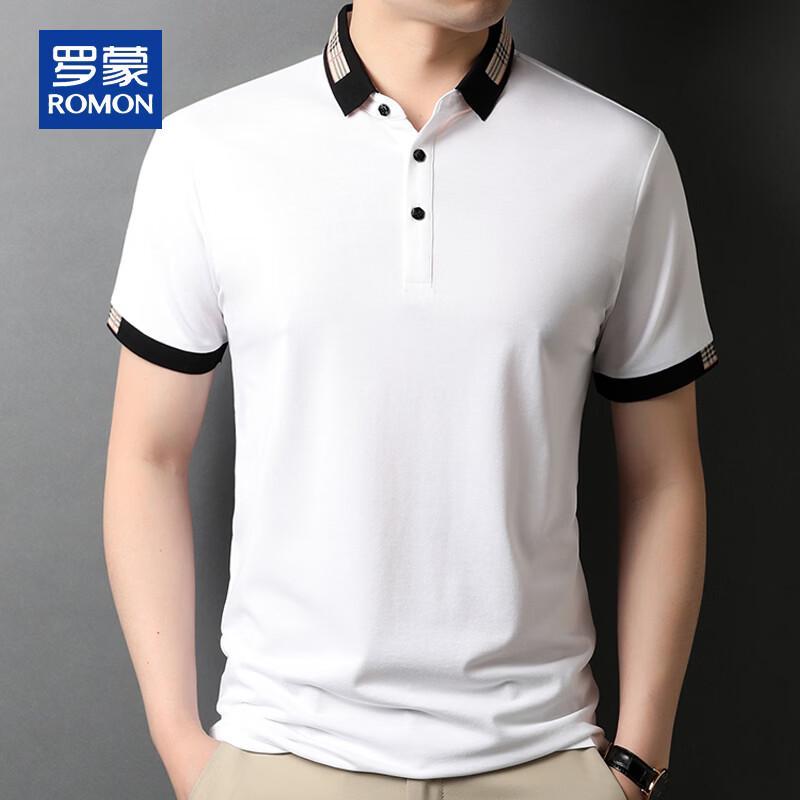 ROMON Unisex Mulberry Silk Blend Polo T-Shirt