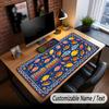 Fish Ocean Theme Custom Mouse Pad Personalized With Name Text Customized Desk Mat For Office Home Decor