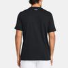 Under Armour Logo Print Crew Neck Short Sleeve T-Shirt Men Tops Black 1382911-001