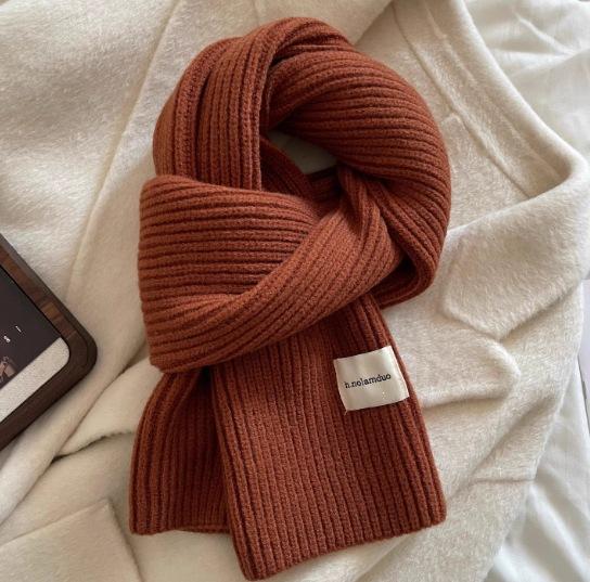 Atmosphere blue coffee plaid scarf women's new warm versatile plaid scarf student couple thickened shawl