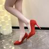 Purple High Heels Women 2024 Summer New Women's Pumps Comfortable Shallow Office Ladies Shoes Sexy Pointed Toe Thin Heels