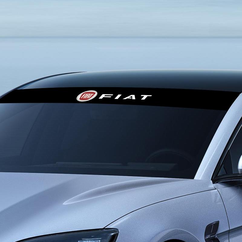 Naklejki na przednią szybę samochodu Przednie i tylne emblematy dekoracyjne do Fiat Abbas 500 500L 500X 124 Aegea MobiPanda Tipo Sedici Centoventi Fiorino Qubo