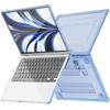 For MacBook Air 13 Inch (2025)/(2024)/(2022) M2 A2681 Laptop Case PC+TPU Kickstand Heat Dissipation Cover
