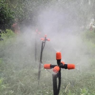 Aspersor de jardín de plástico ajustable antifugas, aspersor de agua giratorio de 360 ​​grados para invernadero