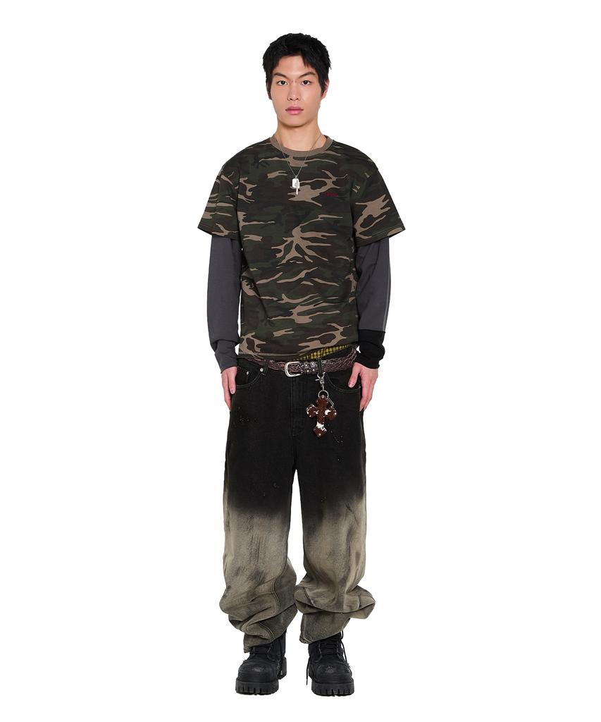 AAKAM Camouflage Layered Long Sleeve (Khaki)