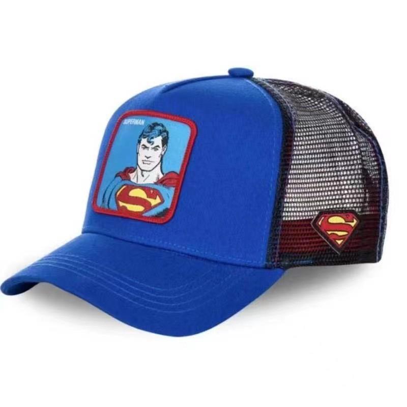 Cappellino in Cotone Ricamato Marvel Spiderman con Visiera Parasole e Ventilazione per Uso Quotidiano