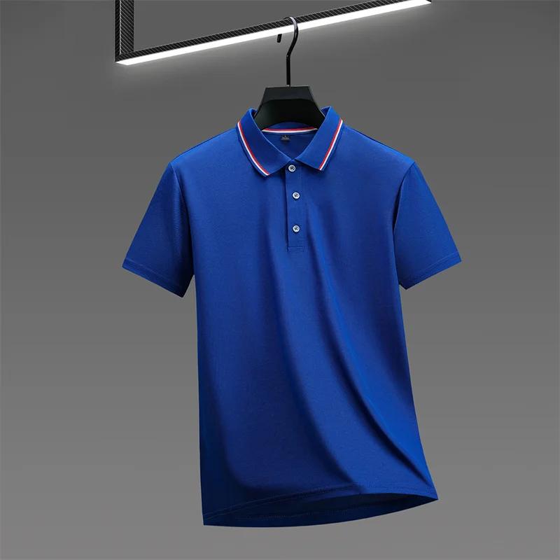 Men's Casual Solid Color Short Sleeve Polo Shirt 2026 Summer Fashionable Comfortable Versatile Top for Men