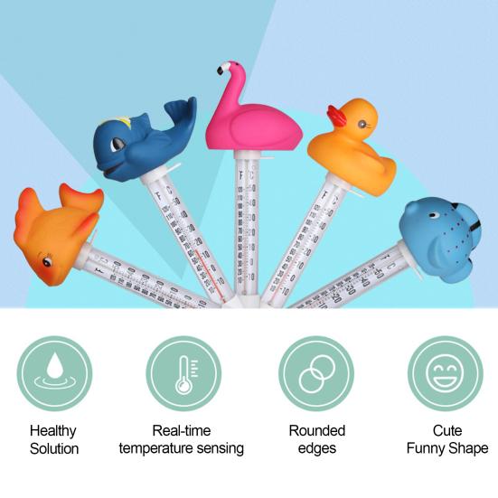 Yousheng Baby Bath Thermometer Duck Easy Read Bathtub Hot Tub Floating Swimming Pool Water Temperature Gauge Measurement Tool