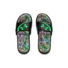 Under Armour Ignite 6 Graphic FB Comfortable Daily Rubber Sole Slide Sandals Men Sandals Black Green 3024451-004