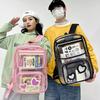 Pvc Large Capacity Dual Shoulder Backpack With Waterproof Material For School Or Day Trips