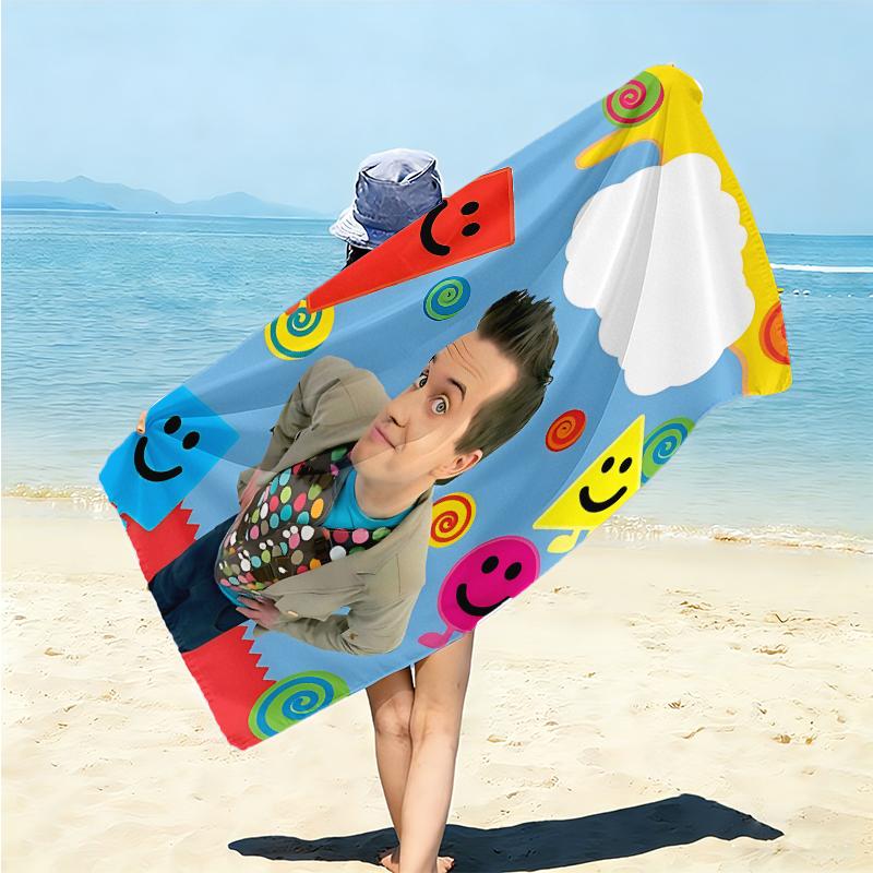 1Pc Blue'S Clues Adventure Beach Towel Microfiber Beach Towel Thin Absorbent For Beach Swimming Yoga Bath Sports 0917258