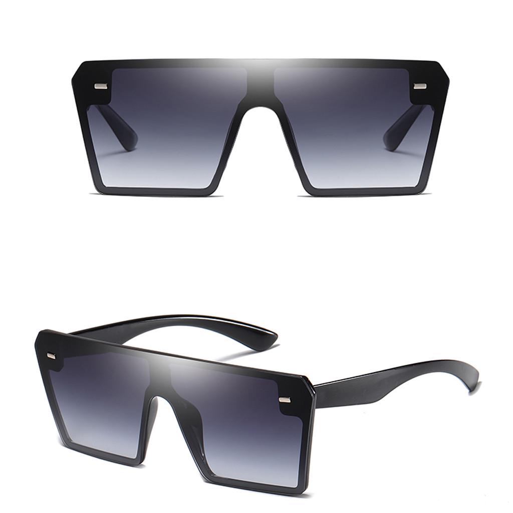 

Модные мужские и женские негабаритные квадратные солнцезащитные очки, очки в винтажном стиле ретро One Size