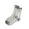 Glass Stockings Women'S Summer Thin Transparent Sweet Bow Card Stockings Girly Style Cute Polka Dot Socks