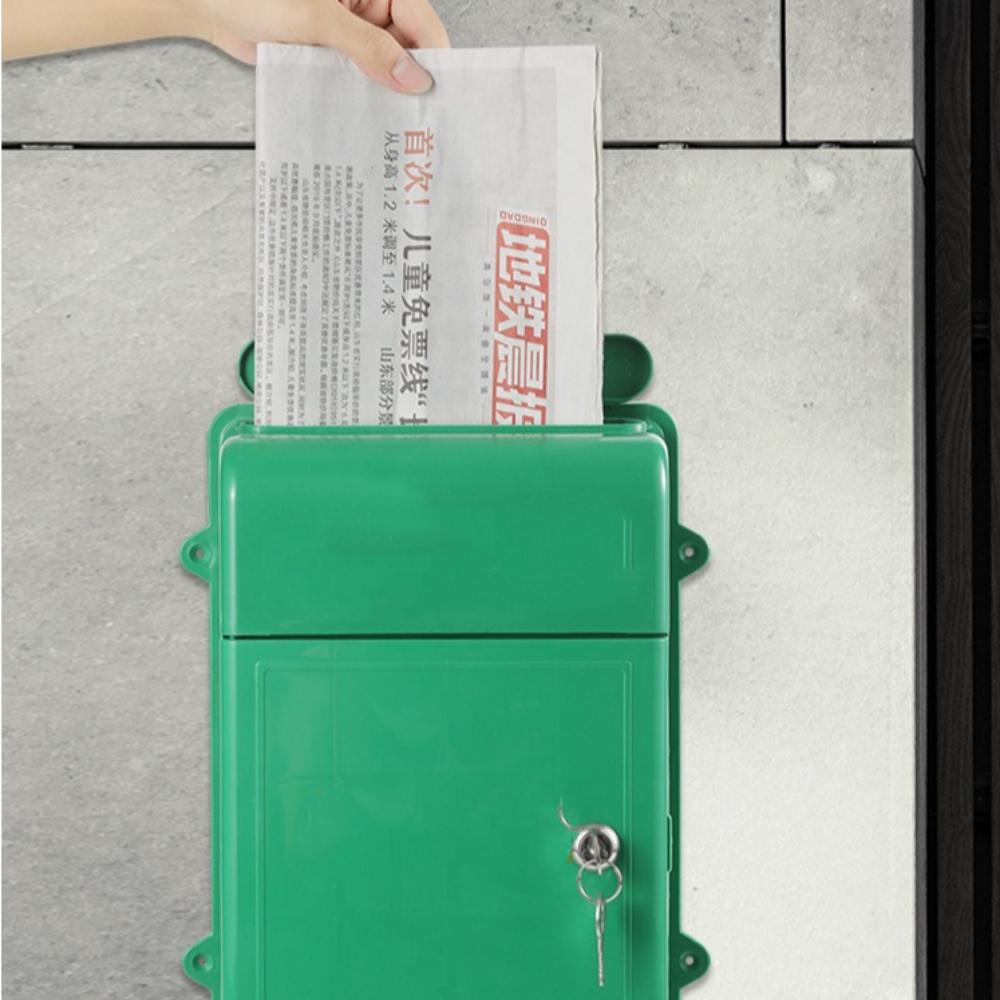 Med Lås Postkasse Brevspalte Plastpostkasse Allsidig Innkastboks Postkasse For Hjem Gård Kontor