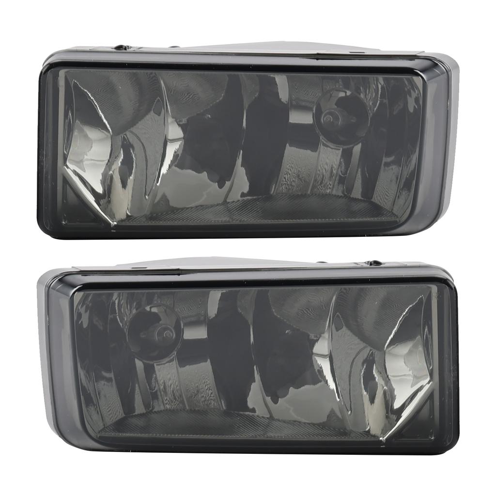 Pair Front  Fog Light Lamps With Bulbs For Chevy Silverado 2007-2013 Smoked Lens