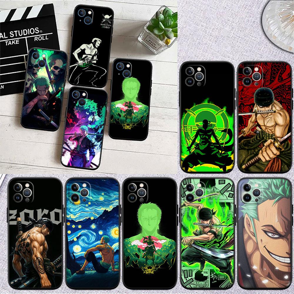 FM50 Zoro One Piece Soft Shell Phone Case for Samsung Galaxy S20 S21 S22 Ultra FE + Plus A21S A22 A24 A25 A26 A30 A30S A31