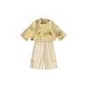 Girl Costume Twopiece Set With Floral Pattern For Children