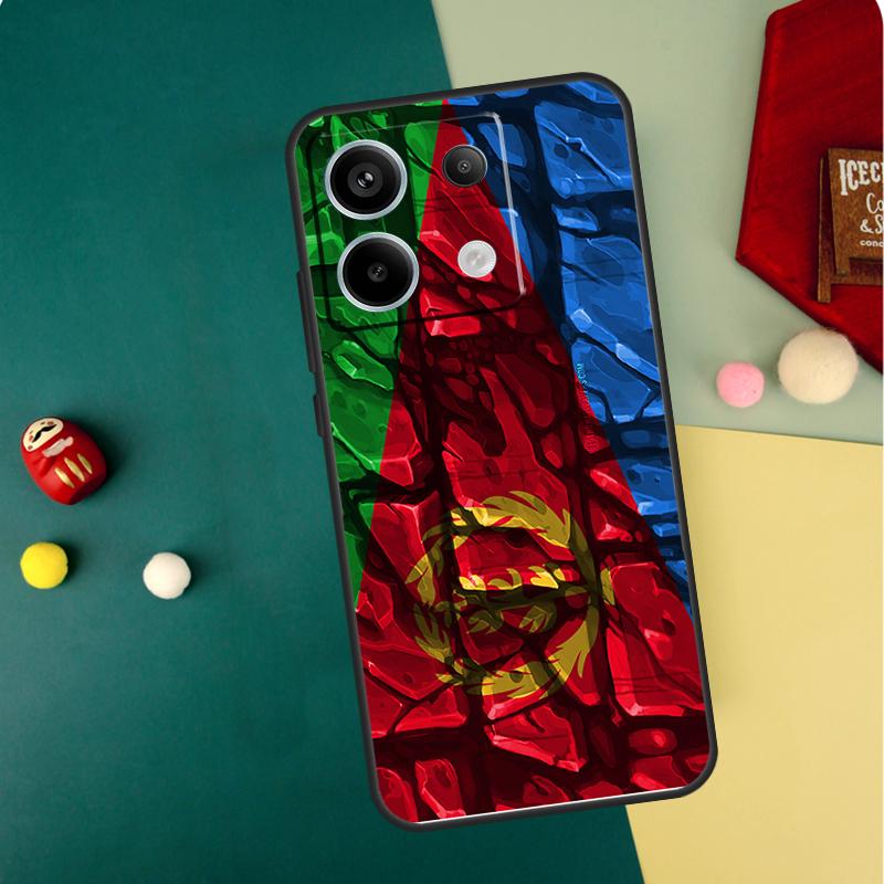 Eritrean Flag Case For Xiaomi Redmi Note 13 14 12 11 10 15 Pro Plus Redmi 13 15 14C 13C 15C 10C 12C Funda