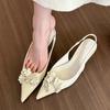 Fashion Women's Shoes Summer High Heels Sandals 2025 Thin Heeled Sandals for Women Elegant Pointed Toe Dancing Party Shoes Banquet Shoes