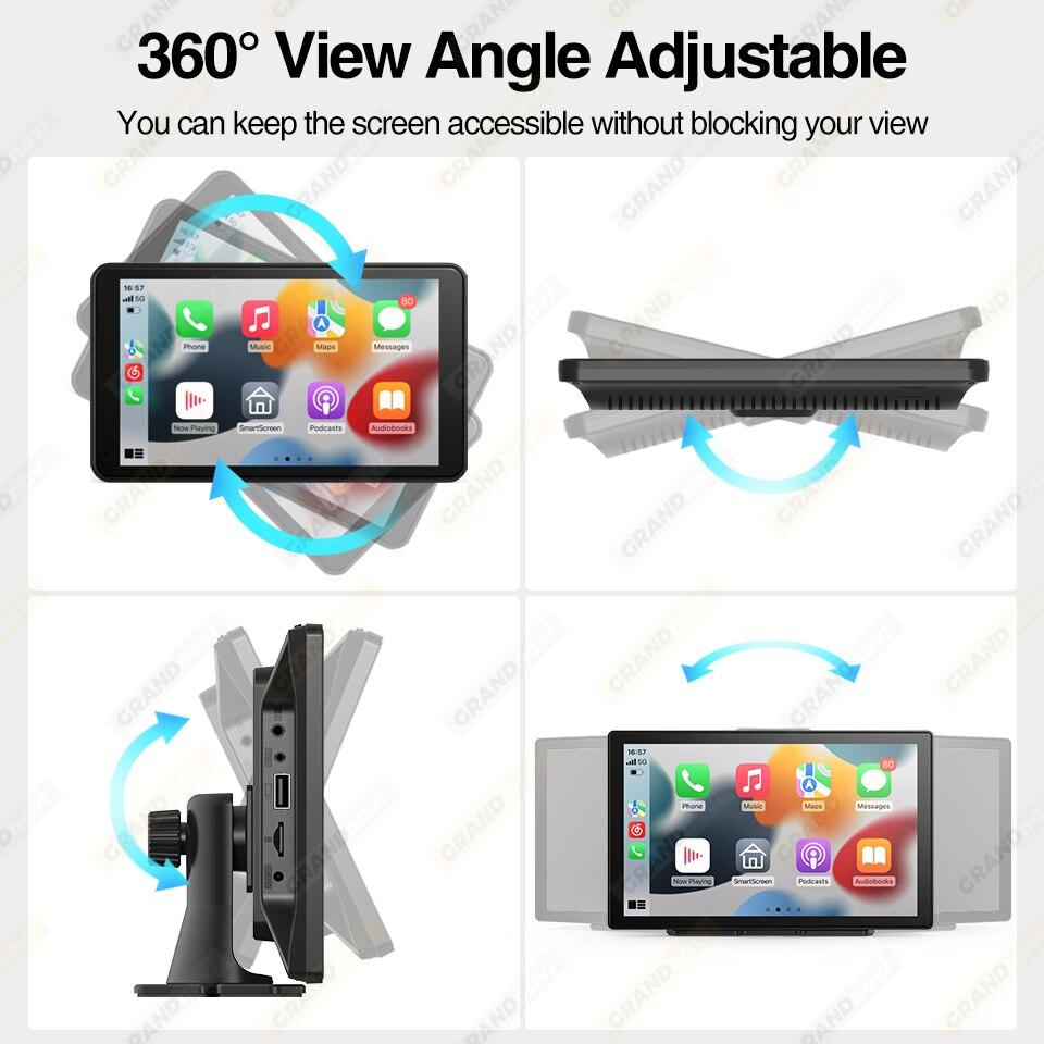 Autoradio universel 9 pouces, lecteur vidéo multimédia sans fil CarPlay Android Auto pour VW Nissan Toyota, écran tactile audio de voiture