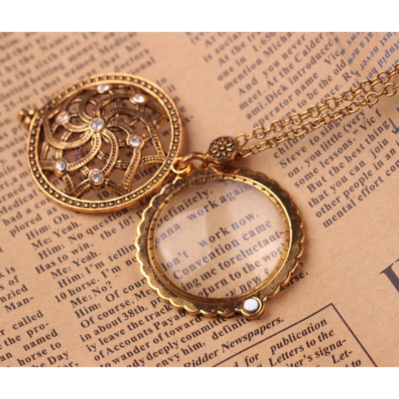 Evropský a americký osobnostní náhrdelník s lupou Kreativní retro zvířecí přívěsek Šperky