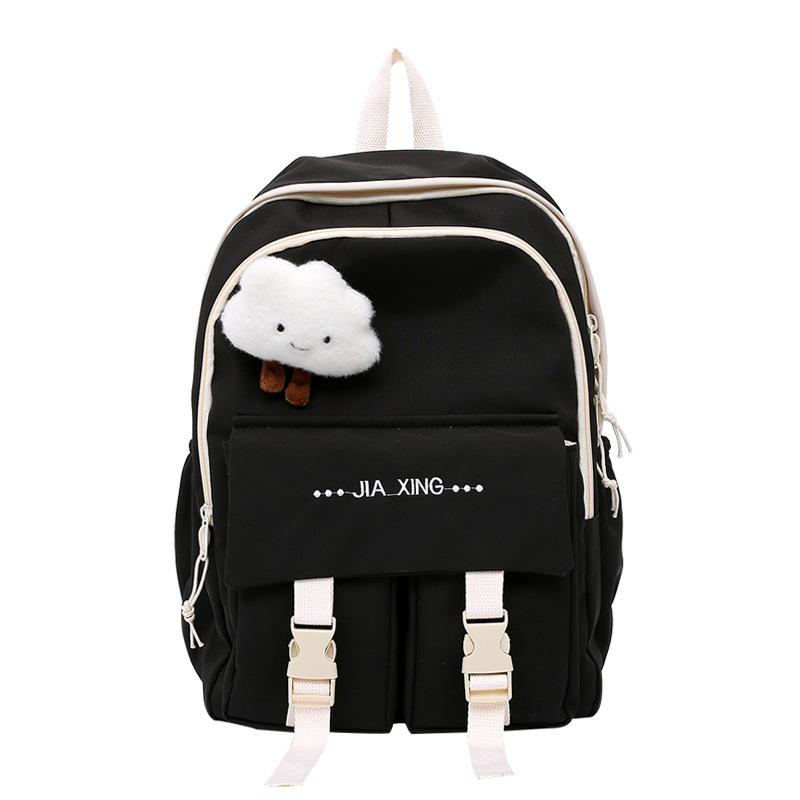 Schoolbag Korean Version Ins New High-value, Fresh and Sweet Contrasting Backpack, Lightweight and Large-capacity Backpack for Junior and High School