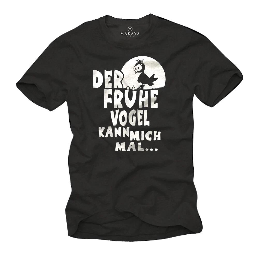 

GERMAN SAYING MENS T shirt WITH THE EARLY BIRD SUCKS SLOGAN - SHORT SLEEVE TEE XL
