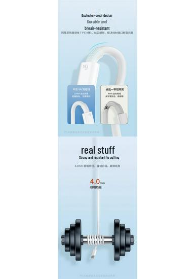 Tafik Type-C Cable for Huawei 6A Fast Charging: Compatible with P70, P30, P40, Mate, Honor, Nova7.