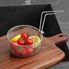 Multi Use Kitchen Frying Basket Stainless Steel Basket, with Handle, Heat Resistant Mesh Strainer, Durable Portable Deep Fryer Tool, for Chips