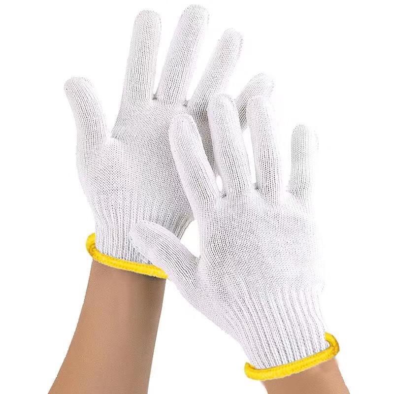 Verschleißfeste Baumwoll-Arbeitshandschuhe (12 Paare)