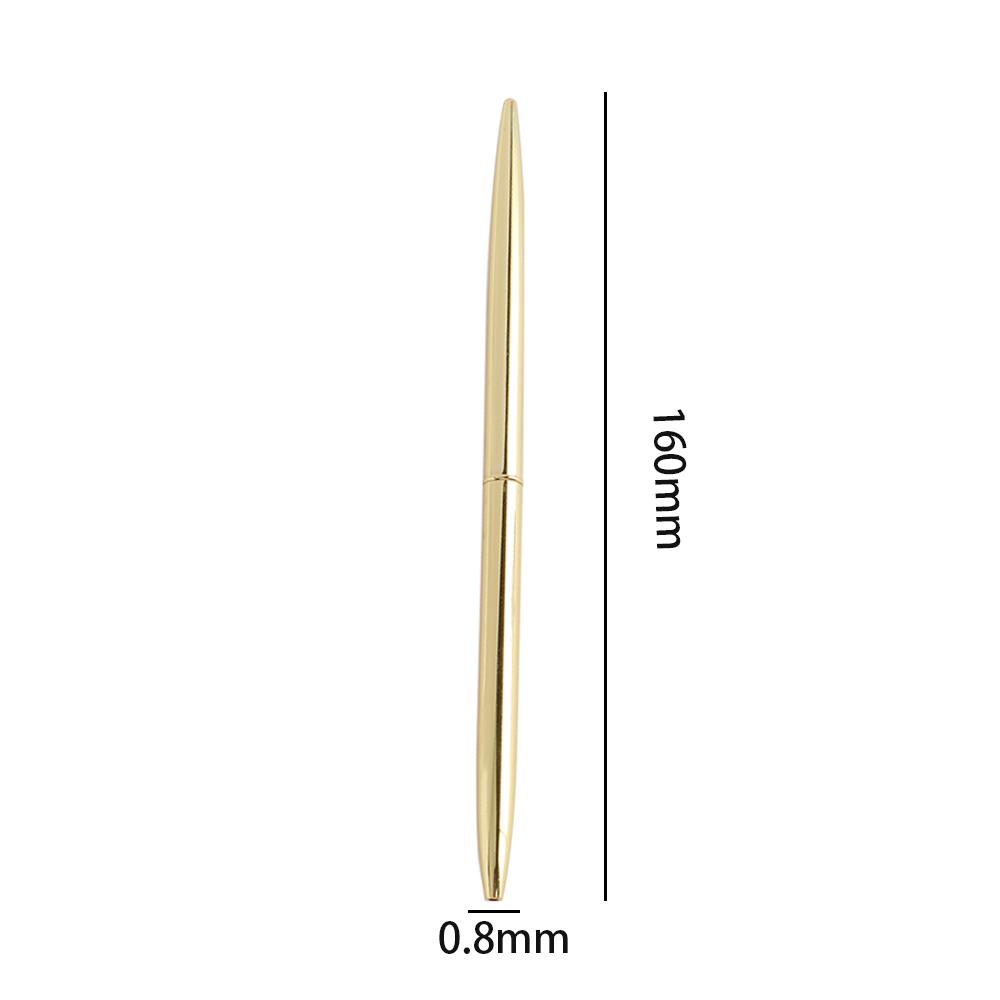 High Quality Commercial Stationery Rod Rotating Metal Ball Pen Slender Ballpoint Pen