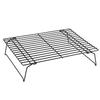 CHEFMADE Cooling Rack, Baking Rack, Cake Cooler, Cookie Biscuit Bread Cooling Rack, Net Mat Holder, Cooking Dry Cooler, Stackable, Silver Black (34.4*
