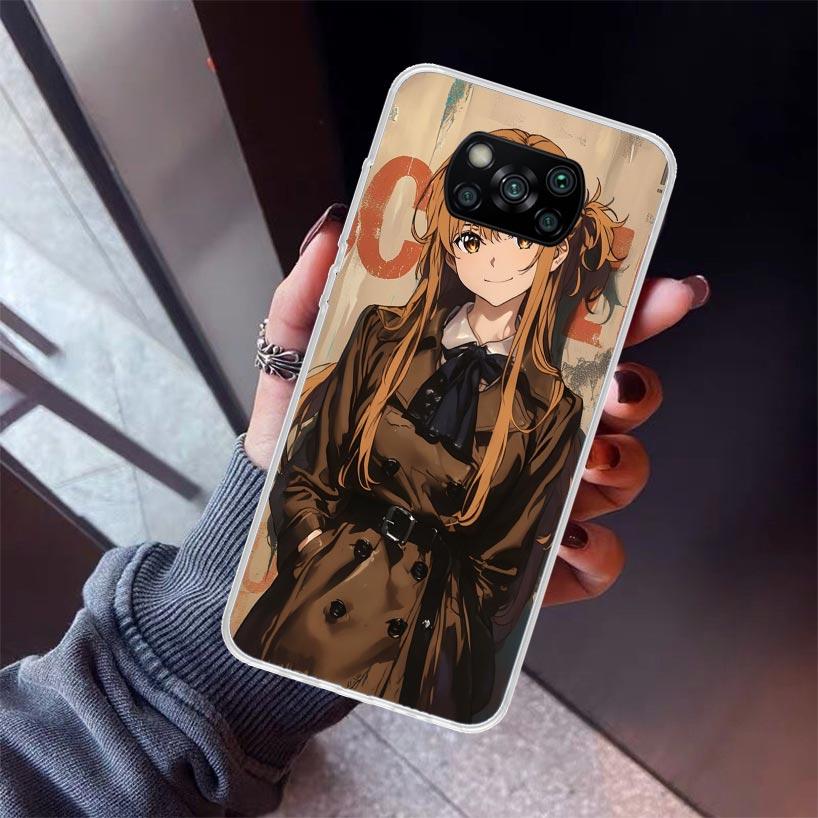 

Anime Sword Art Online SAO Phone Case For Xiaomi Poco X5 X6 X7 Pro F7 Ultra M7 Redmi 15C 15 13C 13 12C 12 10 10C 10A 9 9C 9T 9A Xiaomi Poco M7 4G