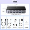 UGREEN HDMI 2.1 KVM Switcher, Dual Monitor Support, 2 Inputs/2 Outputs, 8K@60Hz Compatible, 3x USB 3.0 + USB-C, Dual Screen Sharing for Two PCs, Wired