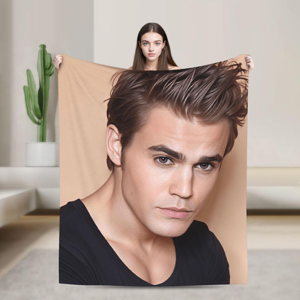 Soft Cozy Throw Blanket Travel Stefan Salvatore Blanket Flannel Bedspread For Outdoor Funny Sofa Bed Cover
