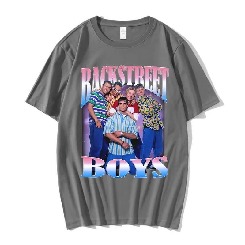 Camiseta com Estampa Gráfica Backstreet Boys Vintage dos Anos 90 Camiseta de Boy Band Masculina Feminina Hip Hop Gótico Camisetas Oversized Streetwear