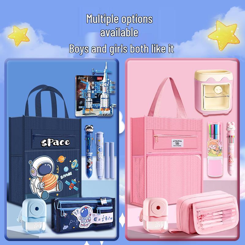 Grundschule 1. Klasse Schreibwaren Geschenkset - Wesentliche Schreibwaren für Geburtstage und als Mitgebsel für Jungen