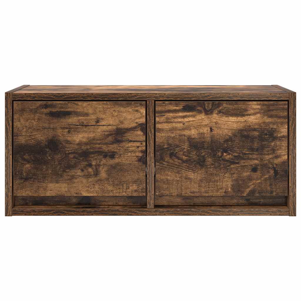 TV Cabinets (2 pcs) Smoked Oak 60 x 31 x 25.5 cm Engineered Wood
