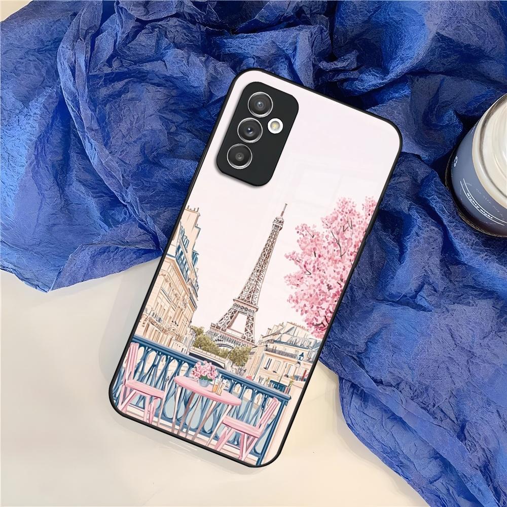 France Paris Eiffel Tower Phone Case for Samsung S25 S24 S30 S21 S23 S20 S22 Fe S10 E S9 Note 20 Pro Ultra Plus glass Cover