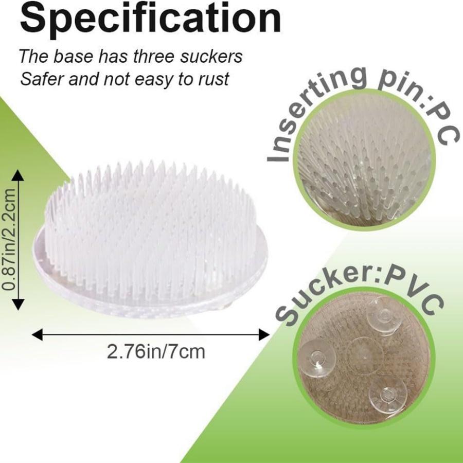 1 Jianshan Flower Arrangement Device, Suction Cup Buckle Flower Arrangement Flower Arrangement Base, Round Flower Arrangement Fixing Tool for Pla