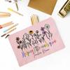 Thank You for Helping Me Grow Custom Name Makeup Bag Personalised Pencil Bags Travel Toiletries Storage Pouch Gifts for Teacher