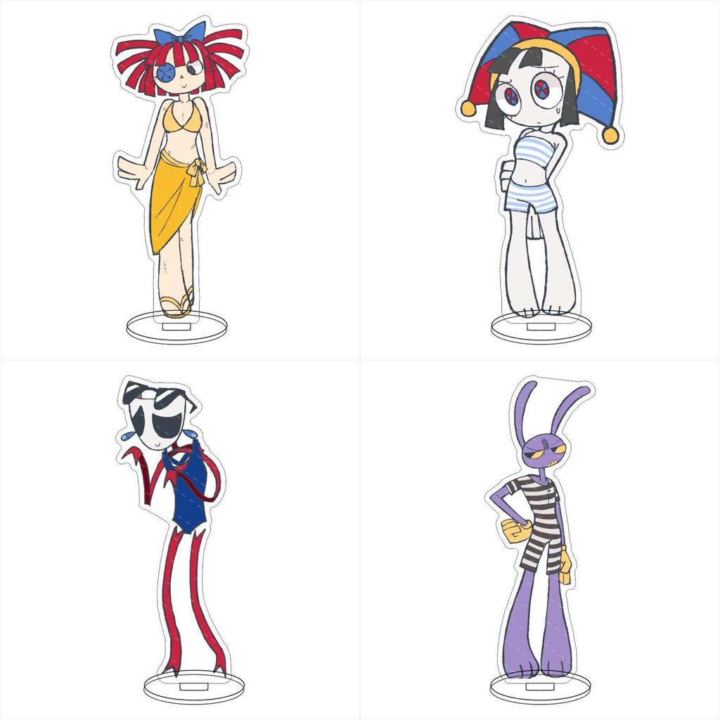 The Amazing Digital Circus Pomni Gangle Jax Kinger Acrylic Standee With Hd Doublesided Display For Gift And Advertising