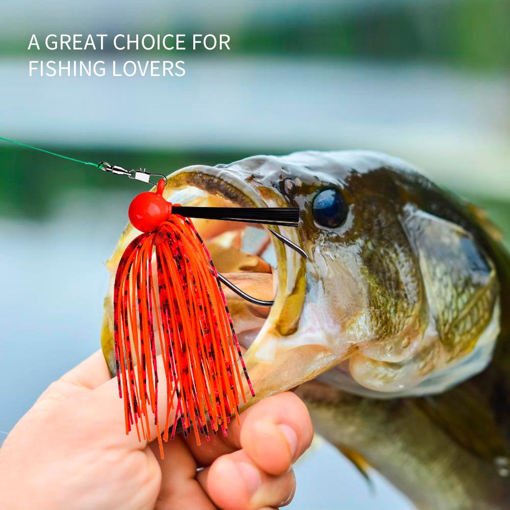 Bearded Lao Lure Bait Anti Hanging Bottom 7g10g14g21g Jig Grass Blocking Lead Head Hook Sea Bass Fake Fish Bait