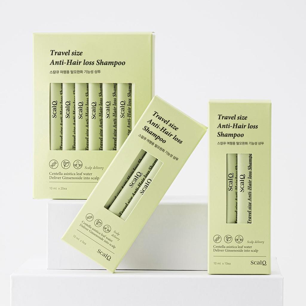 Travel-size Functional Shampoo for Hair Loss Relief, 10ml X 20 Packs